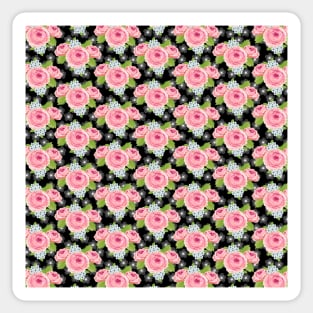 Peony Flowers Pattern Sticker